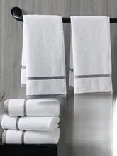 高級ホテル用 白色コットンフェイスタオル【吸水性抜群・家庭用】