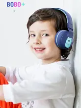 Bluetooth対応 ワイヤレス子供用ヘッドフォン【ノイズキャンセリング・録音機能付き・有線マイク・オンライン学習用】