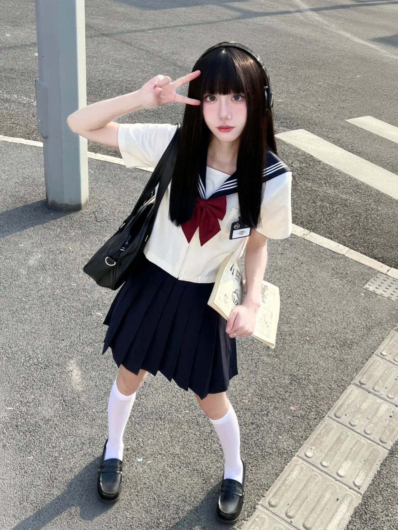 高校懇談会に合う白桃フレーバーのJK制服：ナチュラルな学院風セーラー服の選び方