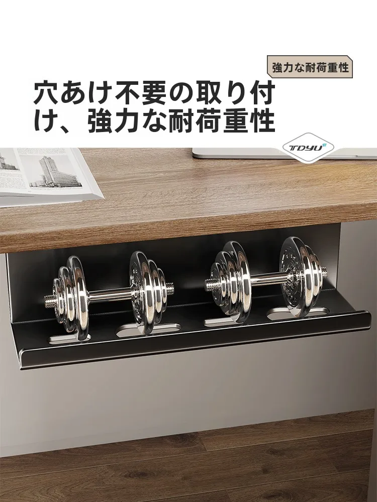 ケーブル整理器 デスク電源ボックス 40cmモデル：2口から4口への変更が簡単な取り付け不要型