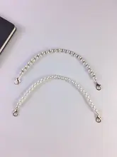 パールチェーンのスマホストラップ【ダブルクリンチ・手持ち・高級感】