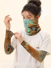 夏用 アイススリーブ 女性用 薄型 通気性 紫外線防止用アームカバー【アウトドア・自転車・ドライブ用】