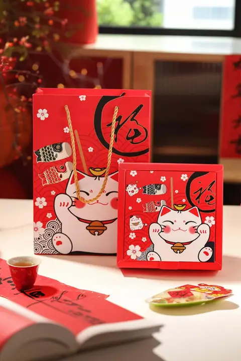 新年ギフトボックス 雪花酥とモチ米スイーツの詰め合わせ【贈り物やお祝いに最適】