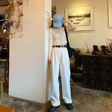 お洒落なオートミールカラーのニットトップス【高腰・クロップド・翻領デザイン】