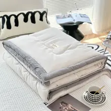 リバーシブルサマーキルト【コットン製・洗濯機対応・一人用】