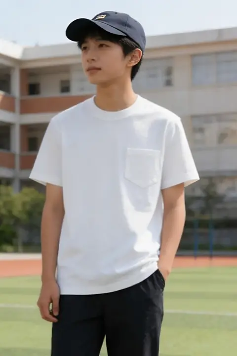 シンプルなポケットTシャツ【ユニセックス・コットン・極上の柔らかさ】