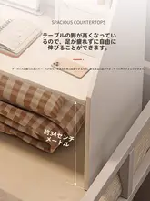折り畳み式ベッド上用パソコンデスク【学生用・省スペース・サイドハンガー付き】