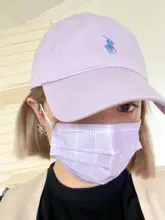 秋冬用防塵マスク【インスタ風・ロマンチックデザイン・チェック柄】