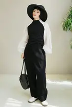ICEEL 高腰 レディーススーツパンツ【ビジネス・通勤対応・ゆったりシルエット】