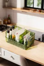 キッチン調味料収納ボックス【多機能・仕切り付き・袋詰め対応】（セットアップ対応）