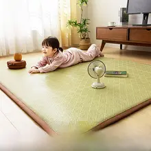 夏用 藤製マット【厚手・畳用・家庭・デザインシンプル】