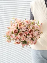 石榴スワッグ【乾燥花・造花・インテリア装飾用】