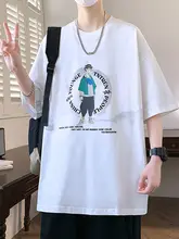 夏用青少年向け半袖Tシャツ【ゆったりフィット・トレンドデザイン】