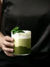 耐熱ストライプガラスカップ【コーヒー・お茶・ジュース・ビール用・家庭用】