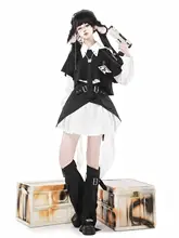 ワンピース レッグウォーマー 2点セット レディース 長袖 秋物 ガーリー