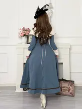 エレガントなクラシックスタイルのロリータ長袖ワンピース【復古デザイン・日常用】