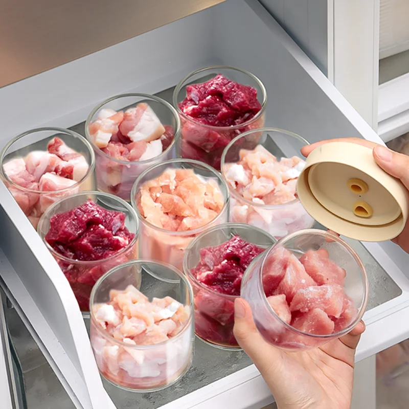 ガラス製冷凍食品収納ボックス5953：冷凍庫の整理に最適な収納アイデア