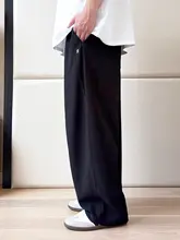カジュアルパンツ メンズ 大きいサイズ ストレート ルーズ 薄手 ストリート 夏 「THE PANG」