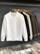 牛乳繊維使用 厚手ハイネックロングスリーブTシャツ【春秋用・メンズ・インナー】