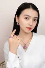 高級ヴィンテージデザインリング【S925純銀・アメジスト付き・オリジナルデザイン】