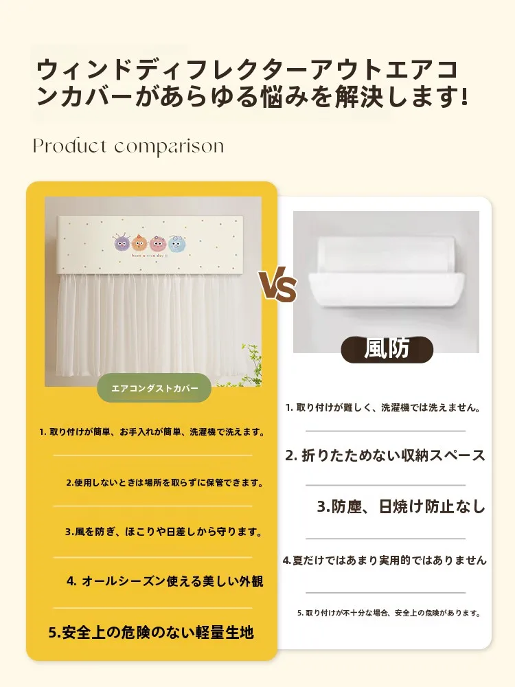 クーラー風よけは本当に必要なのか？その効果と選び方を、実際の生活で体感してみた