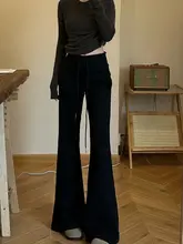 長めデザインの加絨スポーツパンツ【女性用・ワイドレッグ・フィット】（セットアップ対応）