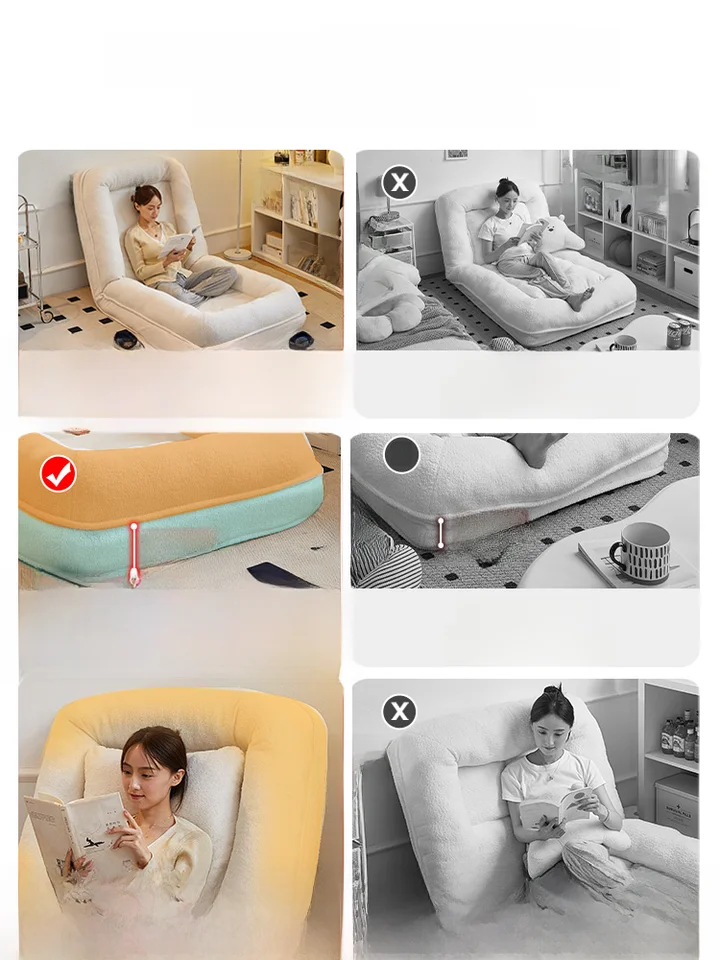 ソファ 寝室 リラックスソファ くねくねソファ シングルチェア 快適 眠れる