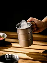 アウトドア食器 ステンレスボウル 折りたたみカップ 耐熱 携帯用セット ピクニック 旅行
