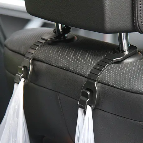 車用背面フック【プラスチック製・便利な収納・簡単取り付け】