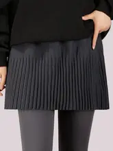 高級感漂うグレーのAラインプリーツスカート【ウエストゴム・デイリーコーデに最適・透けにくい】（セットアップ対応）