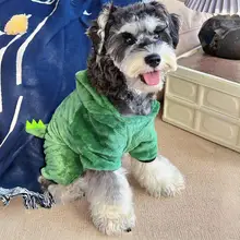 犬用秋冬向け恐竜デザインペットウェア【小型犬・テディベア・シュナウザー用】