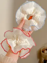 レースフラワー重ね大サイズヘアゴム【華やかなデザイン・髪留め用】（セットアップ対応）