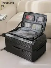 大容量サイドオープンキャリーケース【拡張可能・旅行用・パスポートロック付き】