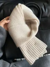 極上の柔らかさ！100%羊毛製ニットスカーフ【秋冬用・男女兼用・カジュアル】