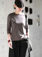 極上の柔らかさの長袖Tシャツ【コットン・フィット・ラウンドネック・シンプルデザイン】
