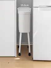 Lazy Corner デザイン性の高いキッチン用ゴミ箱【フタ付き・高脚・移動可能】