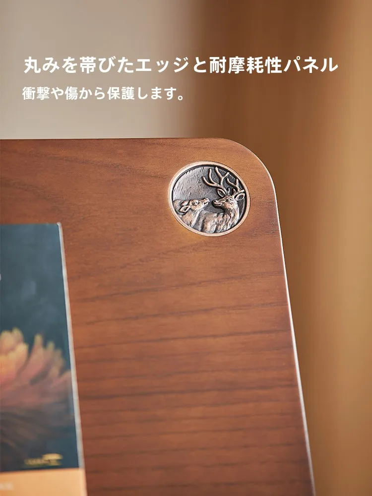 フロアスタンド式スマホ・タブレットスタンド：木製多機能ベッドサイドで安定した視認性を実現