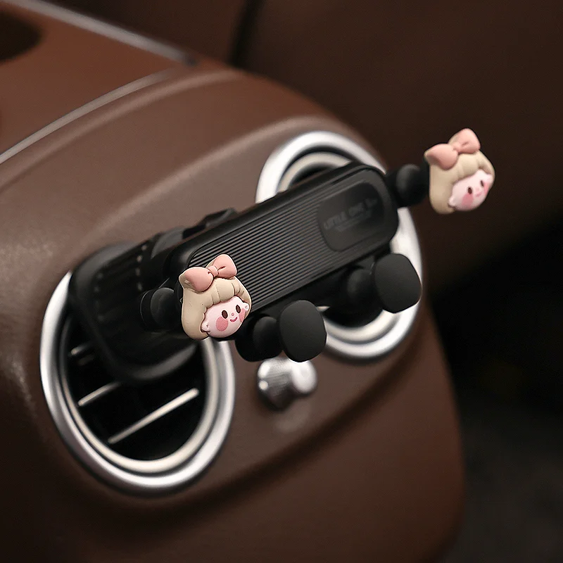 可愛いカートン車載スマホホルダー【エアコン通気口用・実用的】