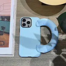 マグネット吸着機能付きスマホケース【フィルムハンドストラップ・iPhone対応・女性向け】