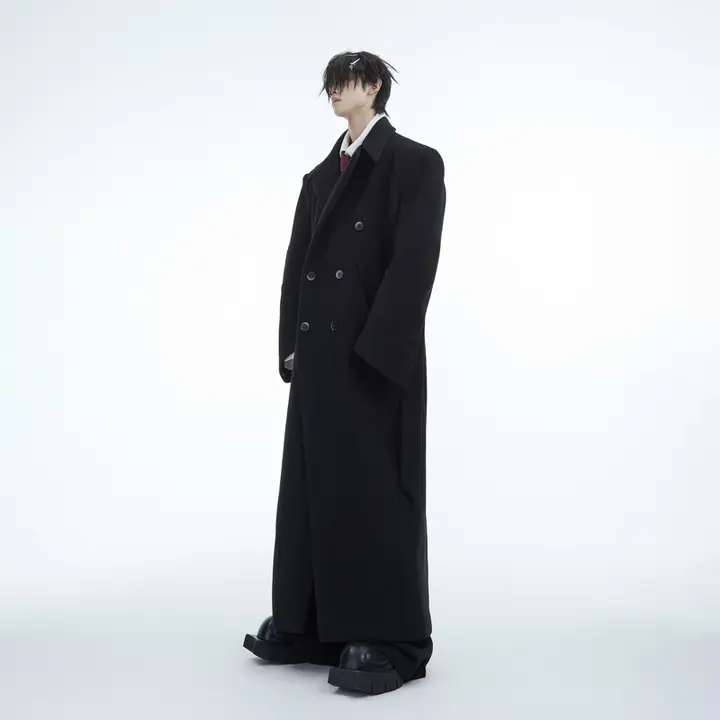 ArguE CulturE ウールダブルブレストコート【オーバーサイズ・ロング・厚手】