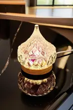 アロマオイル保存容器 水晶ディフューザー付きカップ【ロマンティックなナイトライト・女性の部屋用】