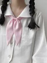 三角巾の無地デザイン 水兵服風JK制服用女性用小物