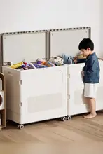 子供用 大容量おもちゃ収納ボックス【フリップトップ・整理整頓用・可愛いデザイン】