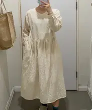 春秋用コットンダブルレイヤーシャツワンピース【フィット・カジュアルデザイン・女性用】