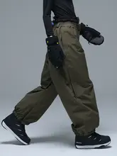NOBADAY 男女兼用 防風防水スノーボードパンツ【極上の柔らかさ・冬用・厚手】
