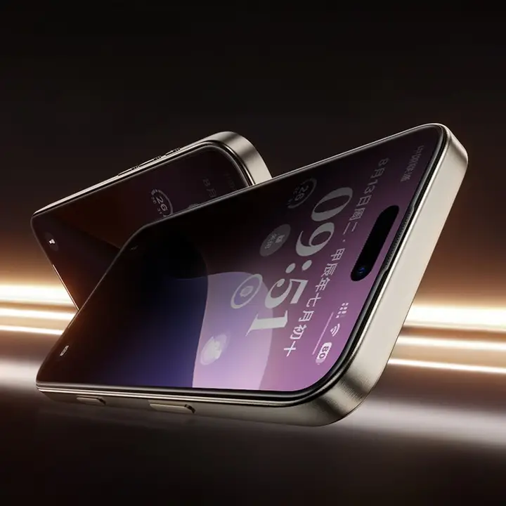 iPhone16ProMax対応 強化ガラスフィルム【フルカバー・指紋防止・耐衝撃・高透明度】