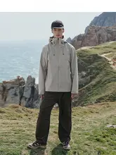 秋季用 メンズ フード付き アウトドアジャケット【ゆったりしたデザイン・ハイキング・カジュアル】