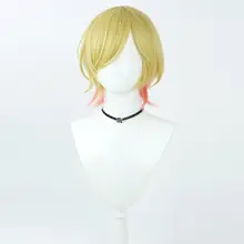 無袖オフショルダータンクトップ【コスプレ用・金色グラデーションウィッグ付き】（セットアップ対応）