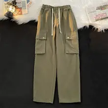 カジュアルなデザインのワイドレッグチノパンツ【大きなポケット・フィット・コットン素材】