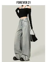 Forever 21 ニッチ ホット シルバー レトロ ブルー ジーンズ